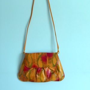 Mango snake skin purse/clutch